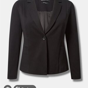 Torrid Elegant Women's Suit Jacket- Dark Gray